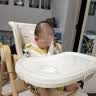 babycare宝宝餐椅6个月以上吃饭可折叠儿童座椅可移动婴儿成长椅 慕斯咖 实拍图