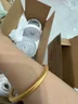 芯奢古法传承卷草纹手镯女士越南仿沙金实心结婚假三金情人节生日礼物 卷草纹传承手镯56 （90-100斤） 实拍图