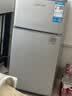 华宝小冰箱迷你小型家用双门冷藏冷冻两用一级能效出租房学生寝室宿舍用办公室电冰箱节能省电 【一级能效 铜管速冷】76升【全国联保】银色 实拍图