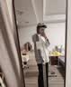 adidas通勤百搭经典休闲运动连帽夹克早秋外套男女阿迪达斯三叶草 亮白   XS 实拍图
