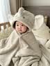 BABYGREAT婴儿浴巾儿童洗澡巾新生儿见面礼斗篷连帽宝宝浴袍珊瑚绒吸水速干 实拍图