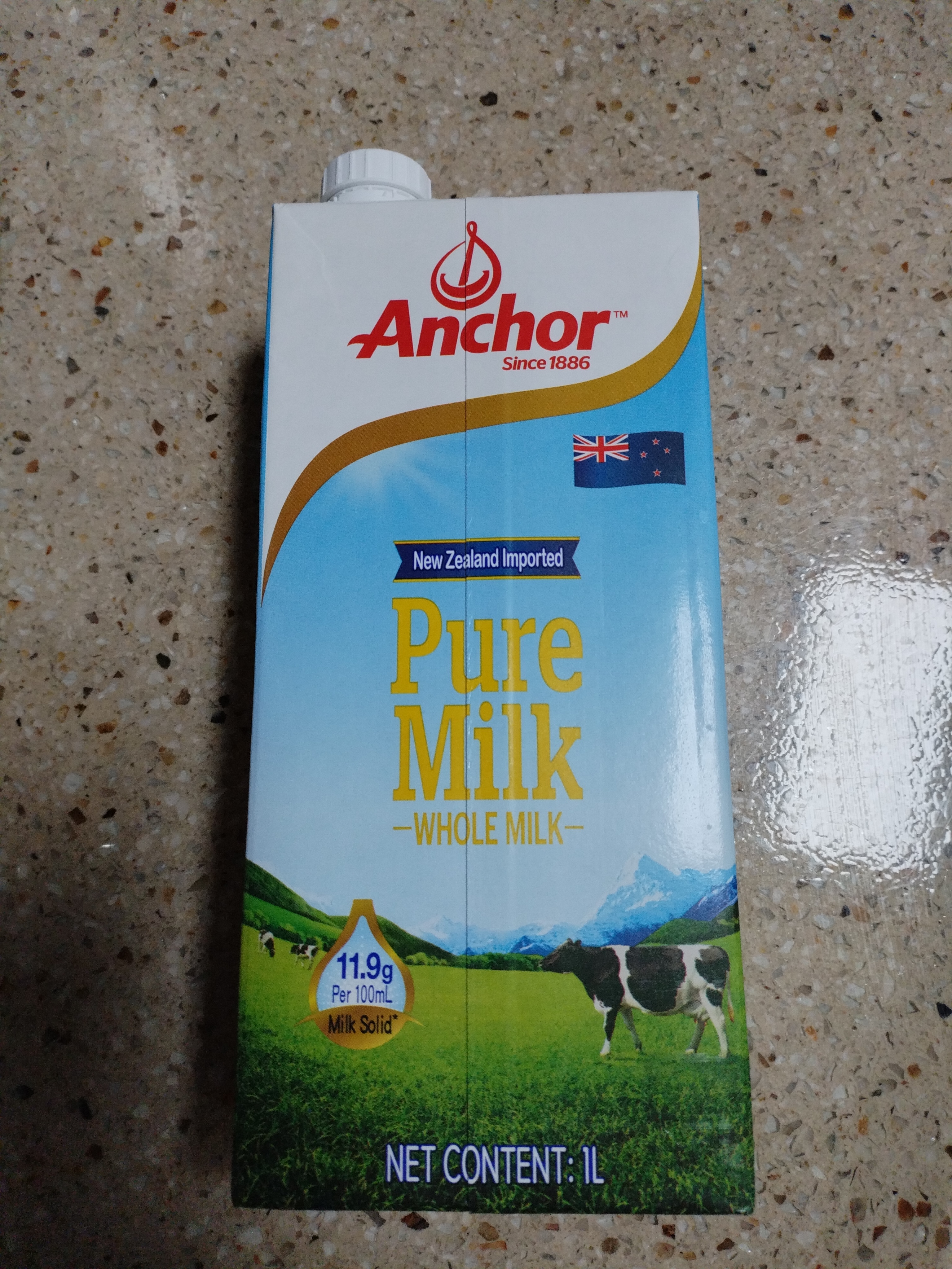 安佳（Anchor）3.6g蛋白质全脂牛奶 新西兰进口草饲牛奶1L*12盒 实拍图