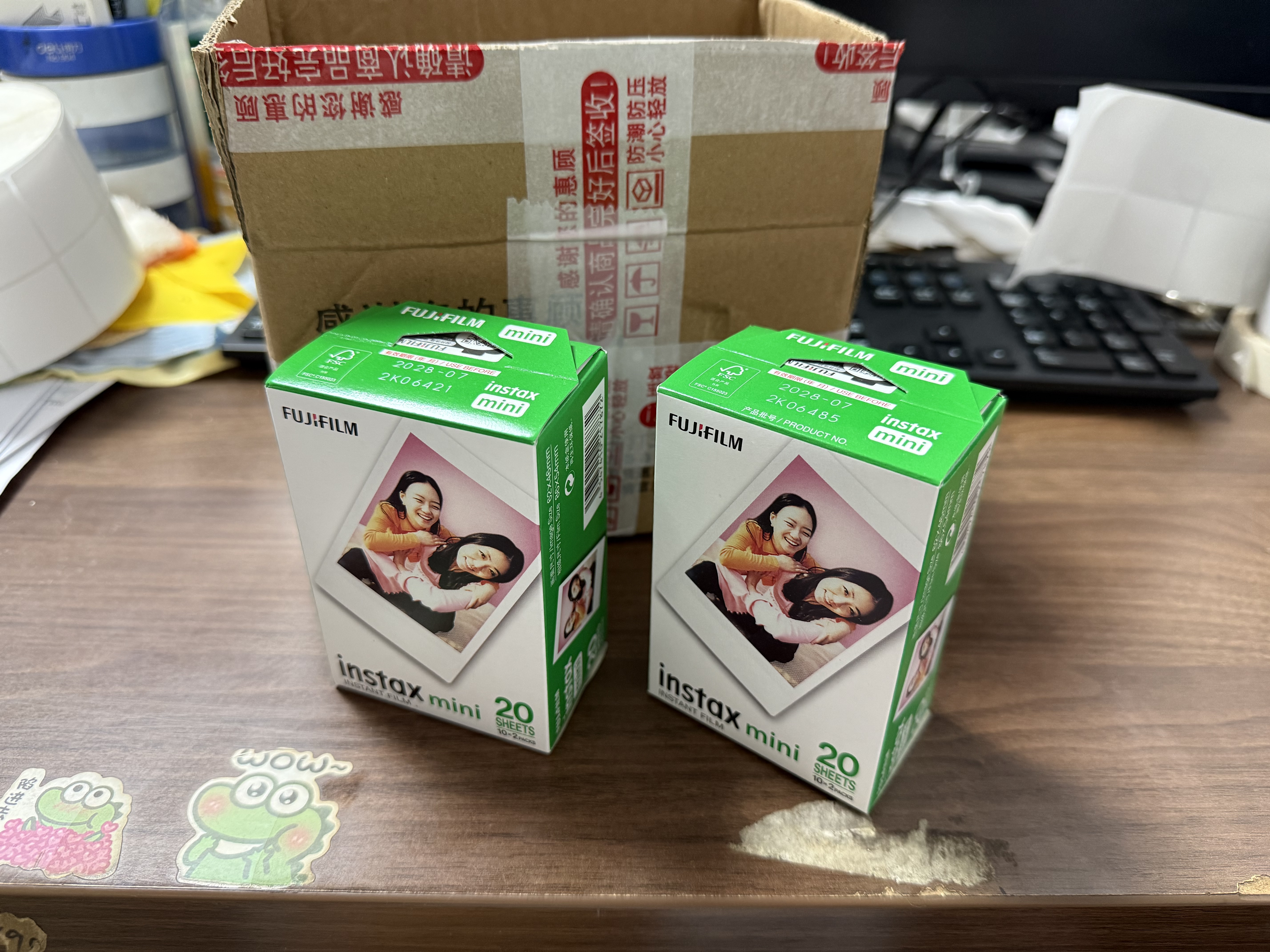 INSTAX富士instax立拍立得 mini相纸 白边双包20张+甜心牛仔相册 实拍图