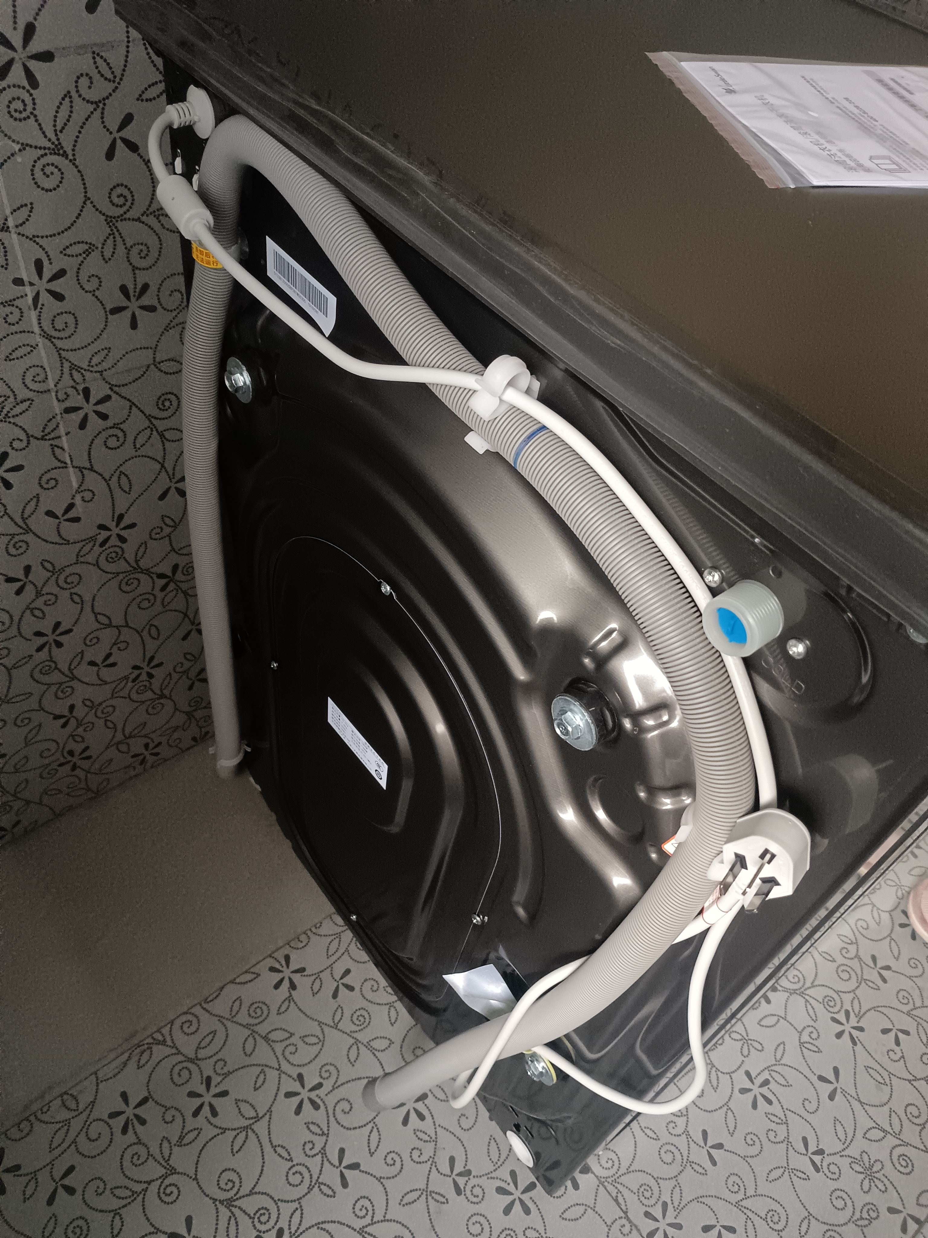 小天鹅（LittleSwan）滚筒洗衣机全自动家用 带烘干洗烘一体 10KG TD10V28T 纯平自由嵌 国家补贴京东自营 超级补贴家电 实拍图