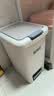 五月花脚踏垃圾桶带盖10L脚踩手按双开盖客厅厨房卫生间垃圾桶家用大号 实拍图