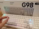 迈从（MCHOSE） G98 V3客制化机械键盘gasket结构三模无线2.4G/有线/蓝牙98键配列电竞游戏办公带数字区计算器 G98 V3 月影白 花瓣轴【三模+旋钮】 实拍图