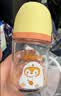贝亲（Pigeon）奶瓶新生婴儿礼盒玻璃材质宽口径奶瓶自然实感第3代 160ml SS奶嘴（0月以上）彩绘版 实拍图