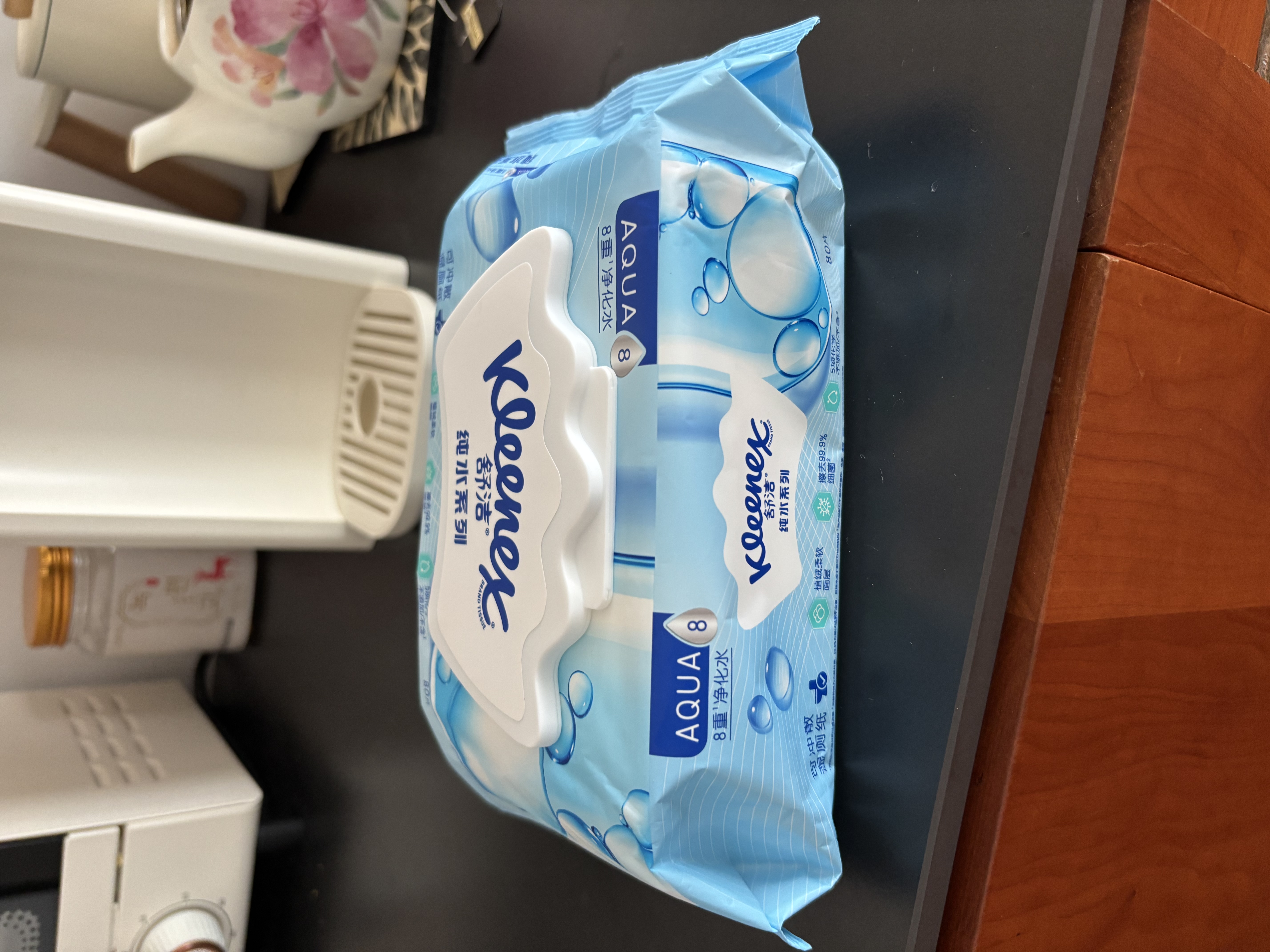 舒洁（Kleenex）湿厕纸80抽*1包试用装纯水洁厕湿巾湿纸巾厕纸 实拍图