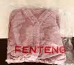芬腾睡衣女秋冬加厚暖绒保暖本命年红品V领开衫长袖家居服套装 实拍图