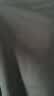 Mr.Bu布先生明星同款男士长袖T恤春秋季小白T情侣内搭打底衫纯色衣服 圆领-曜岩黑 XL (180) 实拍图