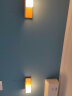 星粤美卧室床头壁灯现代客厅墙壁灯温馨创意LED过道灯实木装饰酒店灯具 左款 配LED灯泡 实拍图