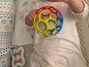 BABY EINSTEIN美国小小爱因斯坦婴儿奥波球 宝宝可啃咬手抓球益智早教Kids2玩具 Oball球经典款（灵彩） 实拍图