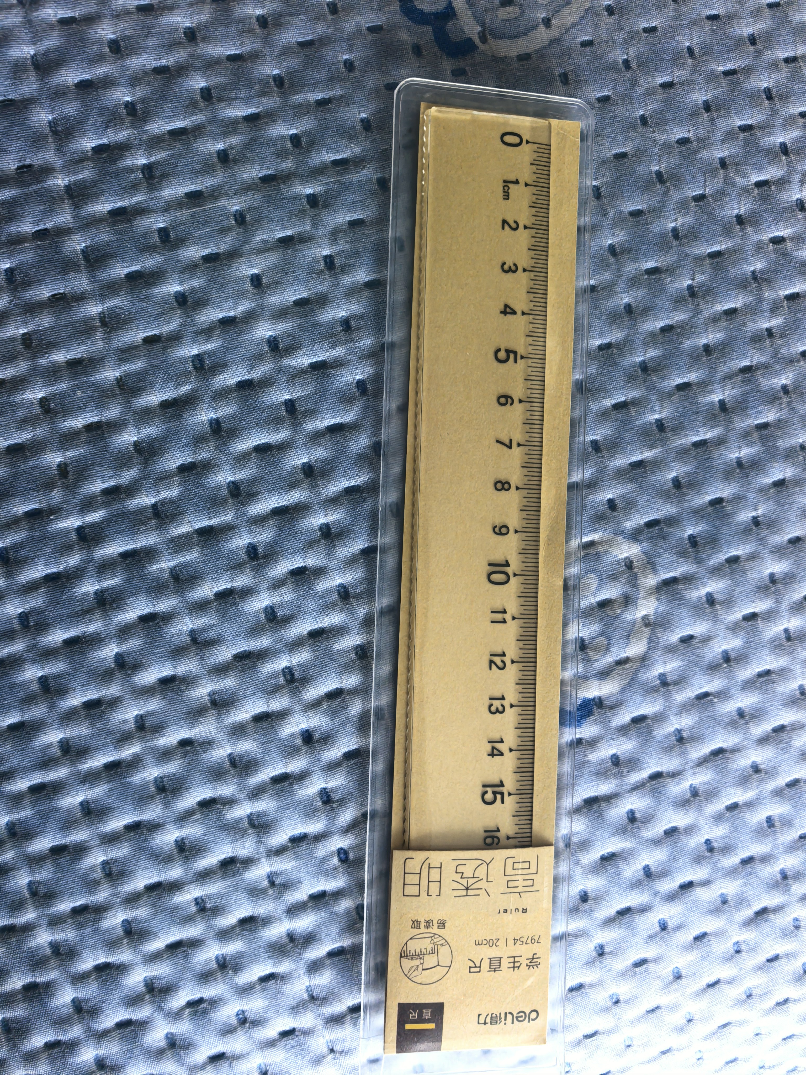得力（deli）20cm学生办公通用直尺开学好物文具礼物中考考试测量绘图尺子学习办公文具尺子防粘橡皮屑 实拍图