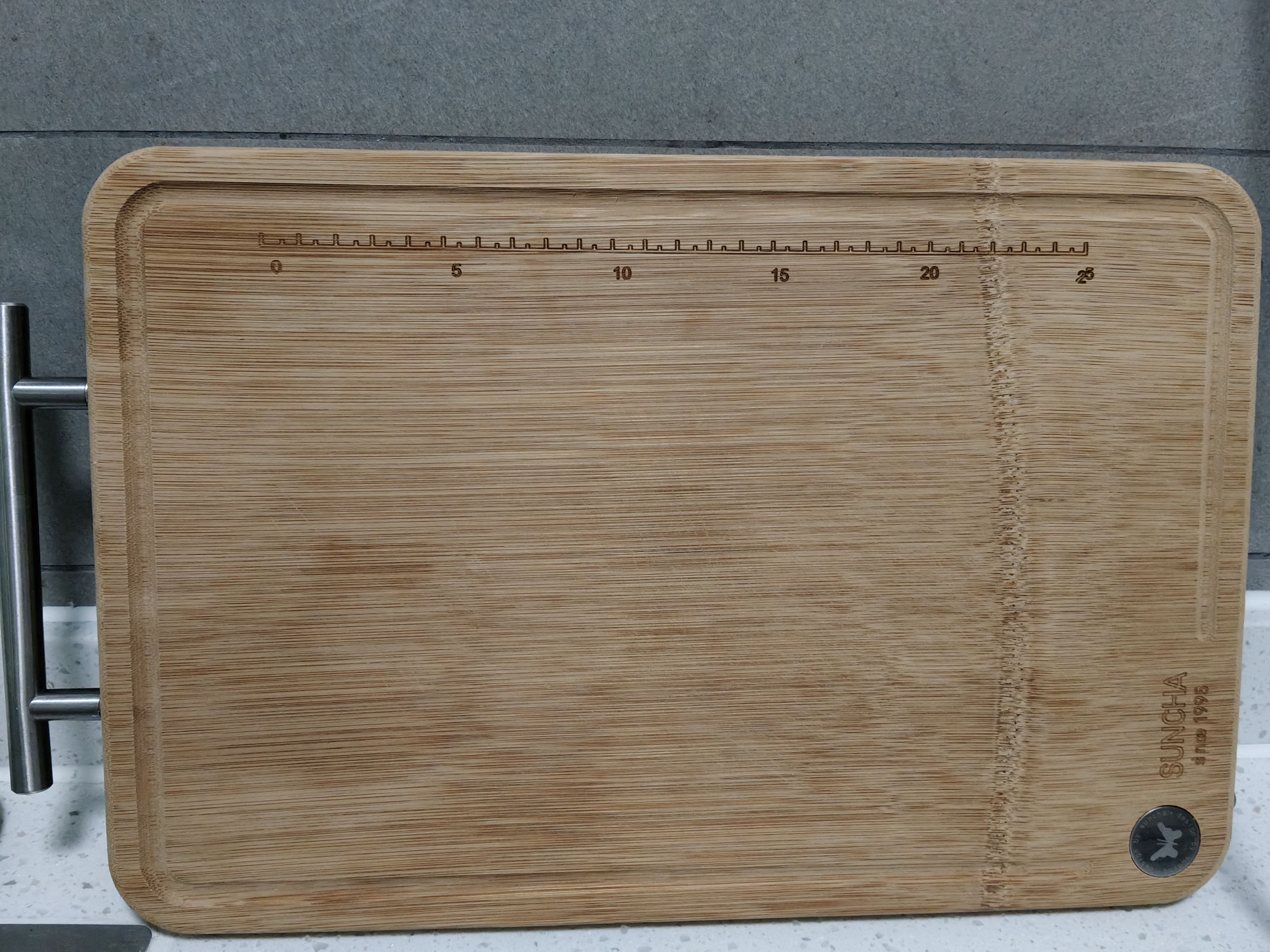 双枪整竹切菜板家用抗菌防霉食品级砧案板厨房面板竹菜板36cm 实拍图