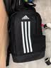 adidas实用大容量通勤电脑包运动双肩背包书包男女阿迪达斯官方 黑色/白   均码 实拍图