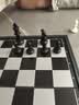友邦（UB） 国际象棋黑白色磁性可折叠便携培训教学用棋露营(中号) 实拍图