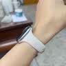 码仕适用苹果手表表带apple watch/ultra4/3/iwatch s12/11/10/9/8/7/6/SE女士硅胶亲肤小蛮腰秋冬腕带 实拍图