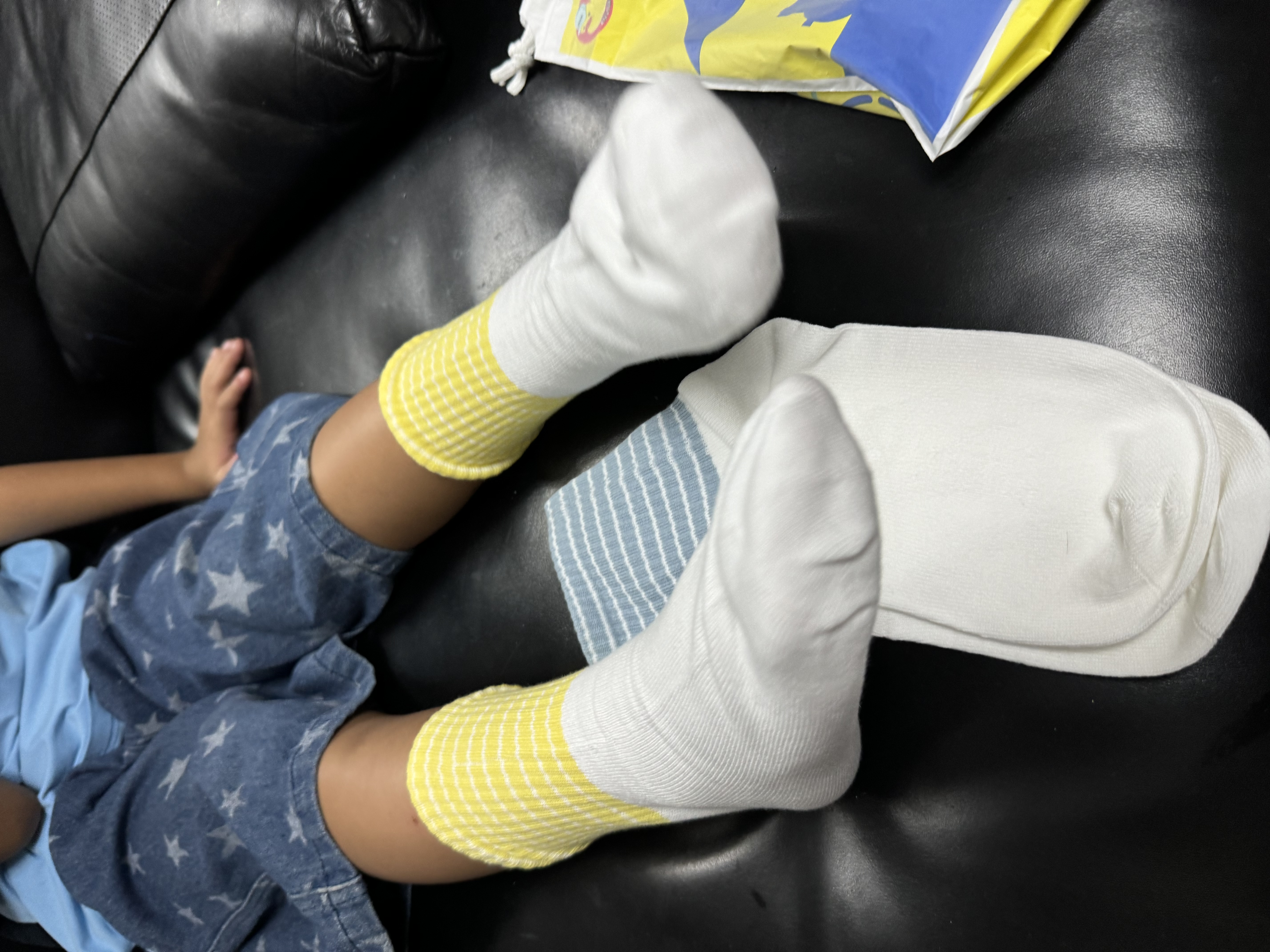 JEEP宝宝睡眠袜100%纯棉秋冬儿童睡觉专用脚套宽松不勒厚款宝宝防踢袜 实拍图