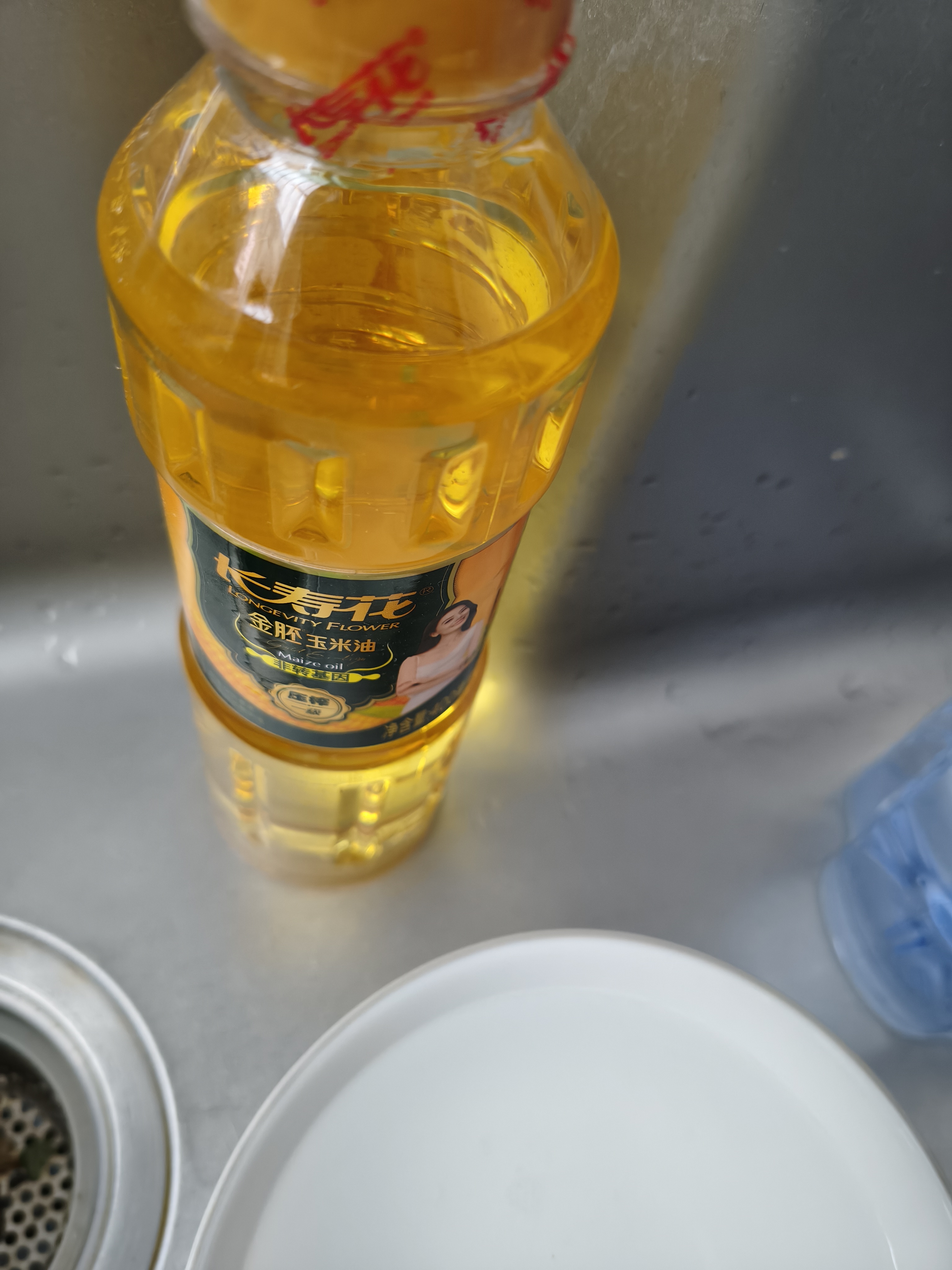 长寿花金胚玉米油 400ml 非转基因压榨一级 烘焙用油 家用食用油 粮油 实拍图