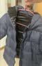 保姆鹅 【风墙】儿童羽绒服宝宝中长款护脸厚款外套保暖童装[NG2664] 炭黑 90 实拍图