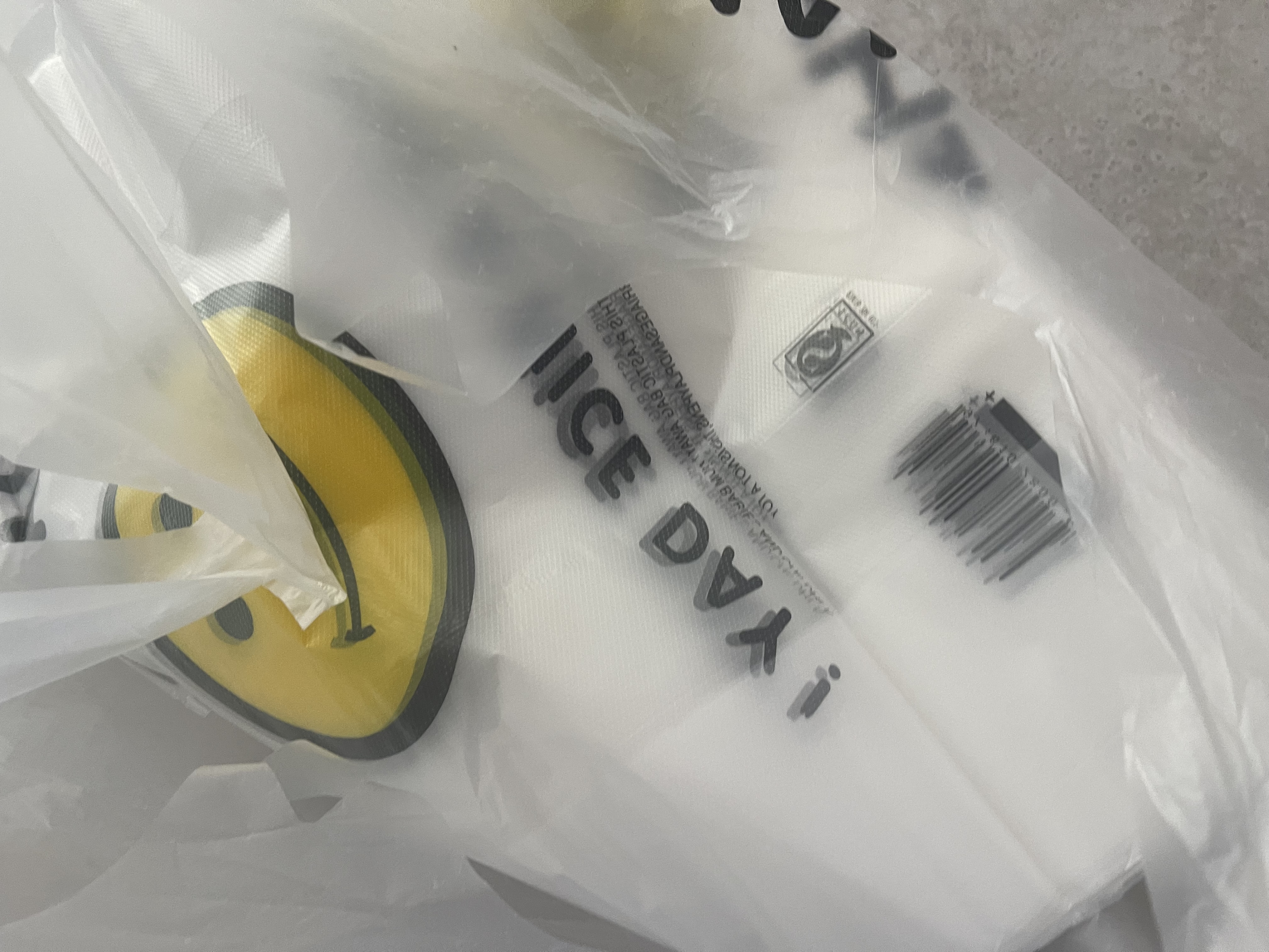 登比塑料袋加厚背心袋大号笑脸超市购物食品袋方便打包袋40*60cm100只 实拍图