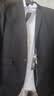 罗蒙西服套装男士商务修身西装男职业正装小西服新郎伴郎结婚礼服外套 黑色双扣【西服+西裤+衬衫】 3XL /185【145-160斤】+7件礼品 实拍图