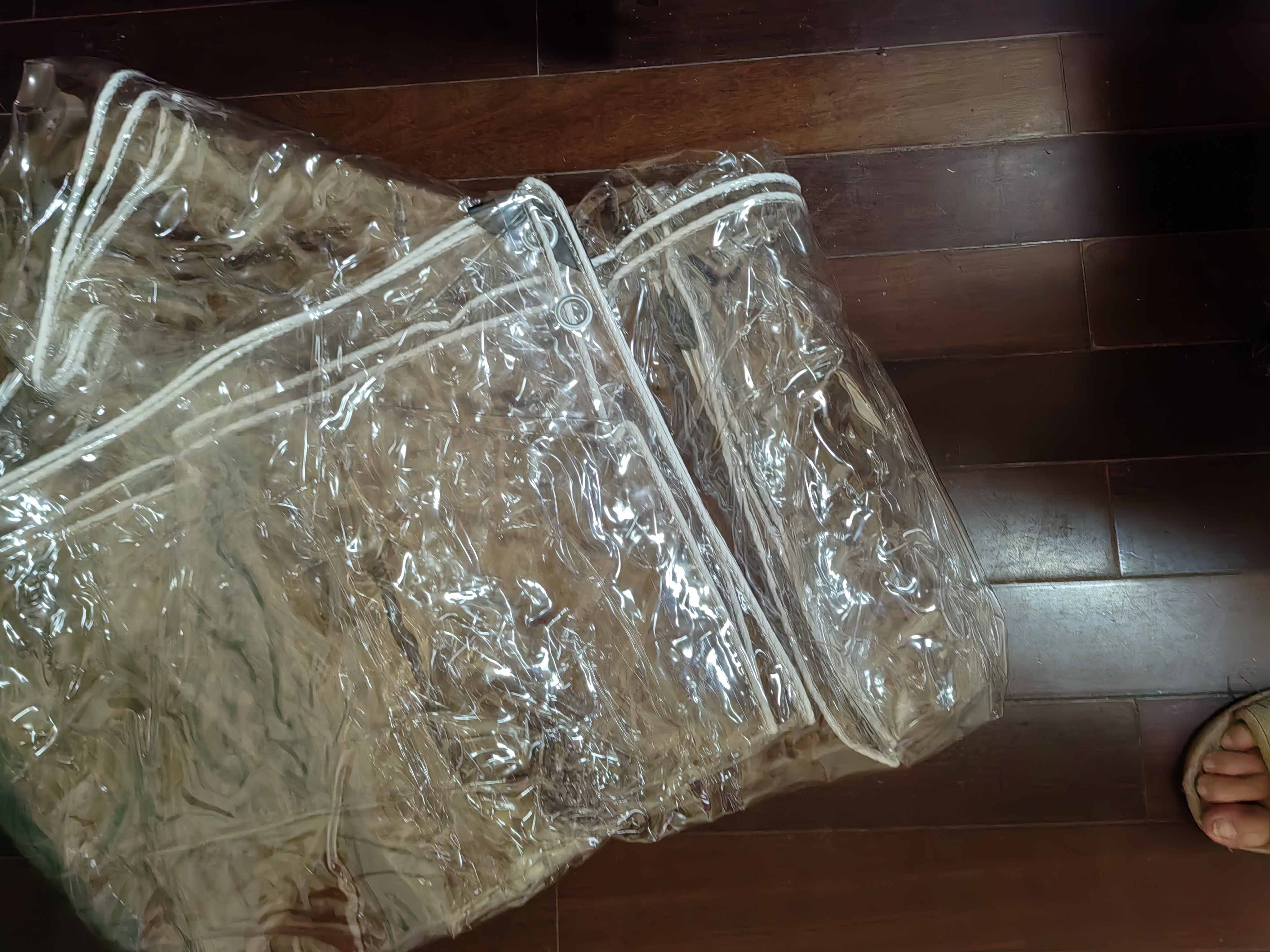 晴方好（QINGFANGHAO）透明pvc防雨布防水布遮挡隔断帘塑料布户外防雨遮雨布篷布2X3米 实拍图