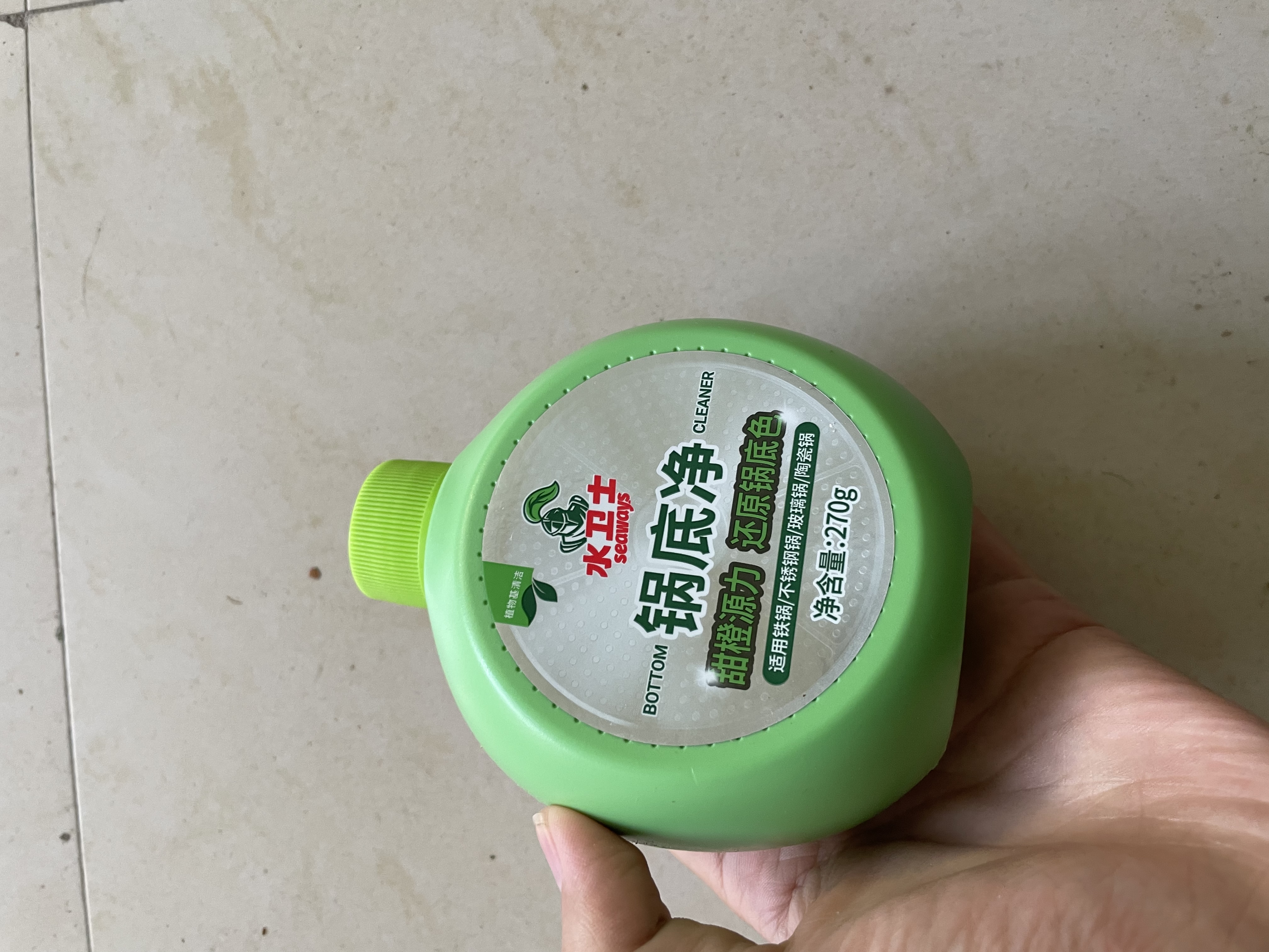 水卫士锅底净270g*2 不锈钢清洁剂锅底黑垢除垢厨房清洁膏强力去污540g 实拍图