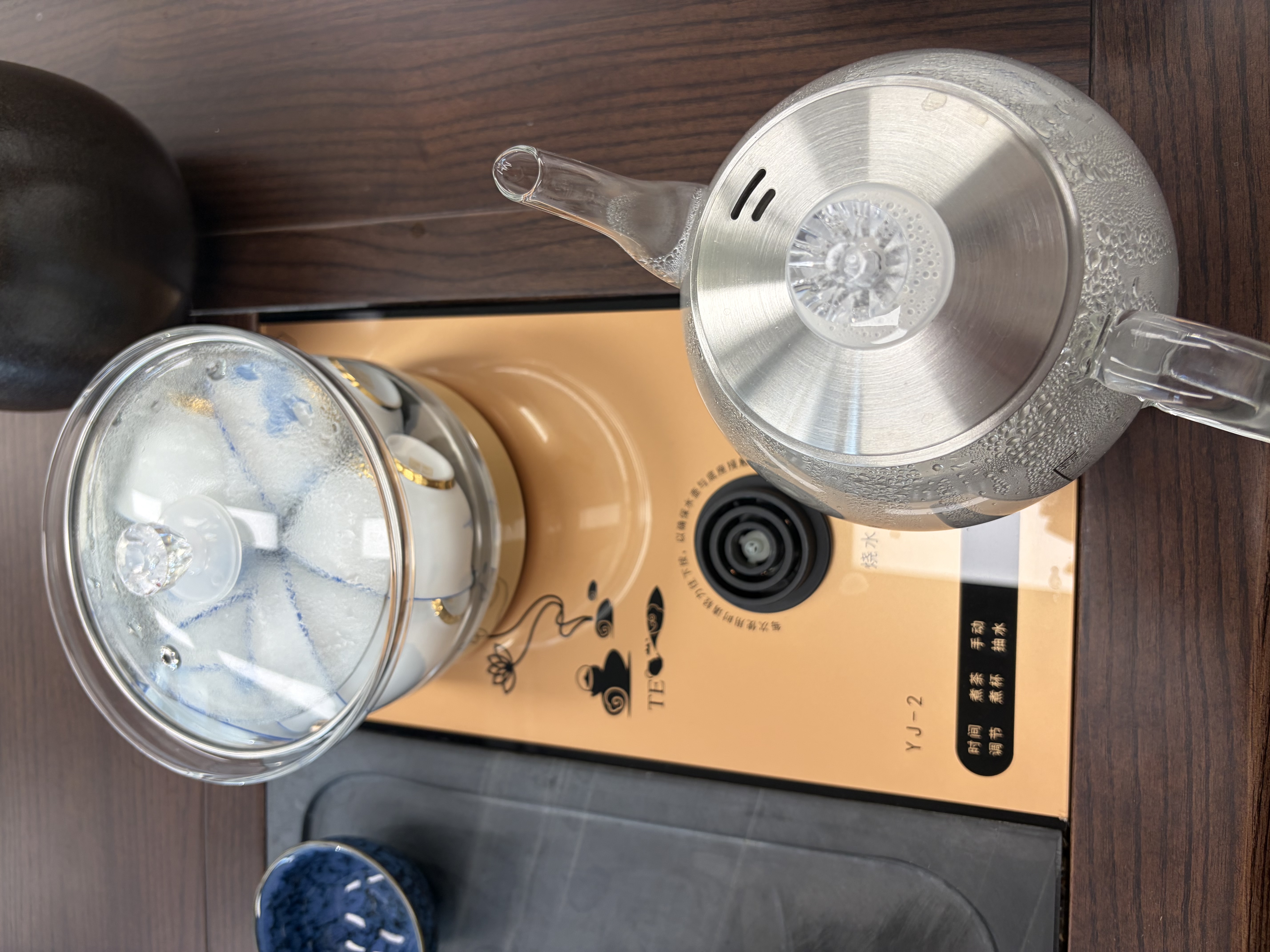 友家铺子（Biooner）全自动上水电热水壶烧水壶电茶壶煮泡茶家用办公茶台一体茶桌嵌入式茶具套装 1L 底部上水-消毒款（ 长宽37*20cm ） 实拍图