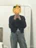 MJ STYLE圆领针织毛衣开衫女2026年秋冬薄款蝴蝶结刺绣设计感甜美休闲上衣 实拍图