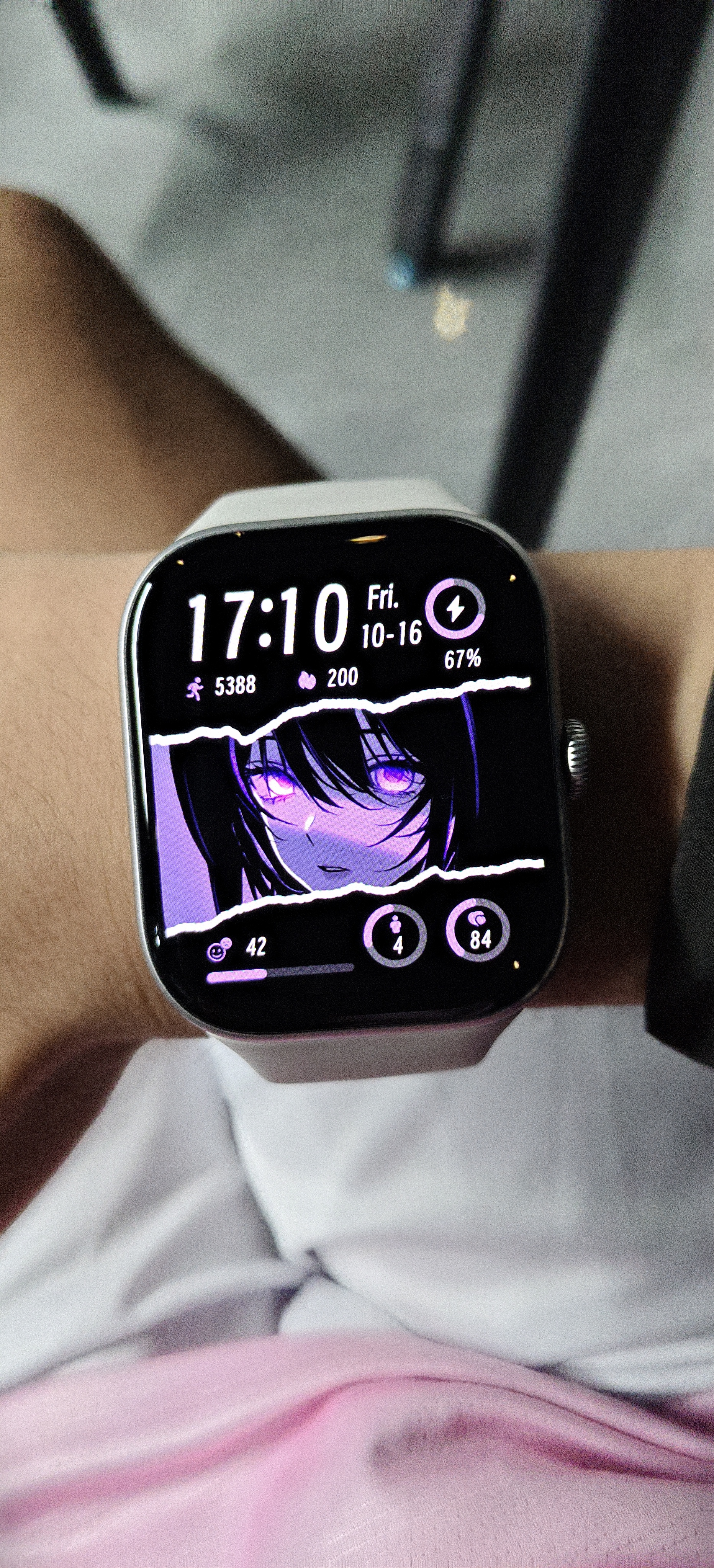 vivo iQOO WATCH GT 2 蓝牙版 软胶表带 星芒白 2.07英寸超亮全景屏 电竞模式2.0 智能手表 礼物送女友 实拍图