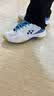 尤尼克斯（YONEX）羽毛球鞋yy入门级训练减震动力垫男女SHB101CR白/蓝 44码 实拍图