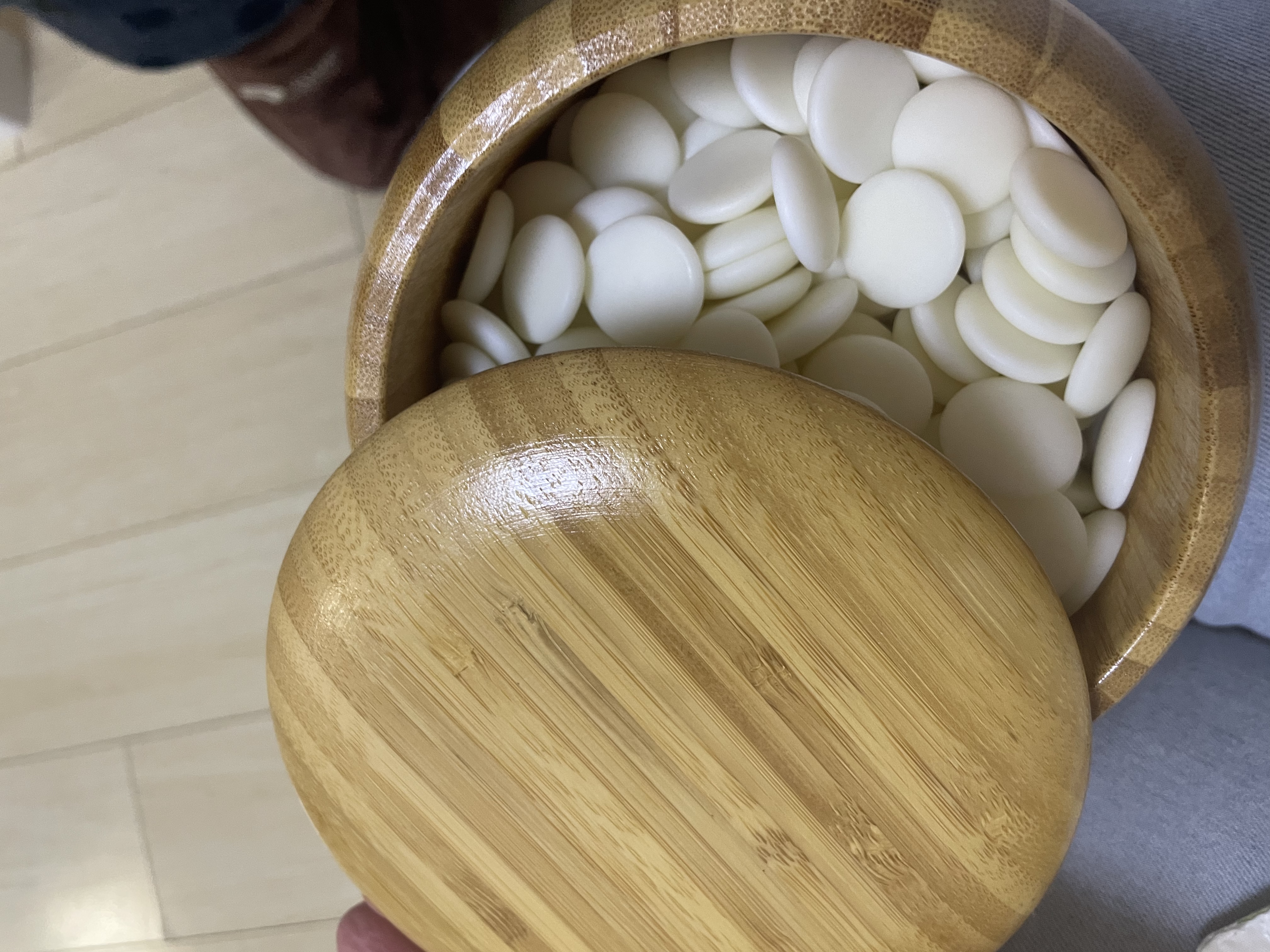 京东京造 中国象棋围棋五子棋三合一套装  楠竹双面棋盘  终身补子 实拍图