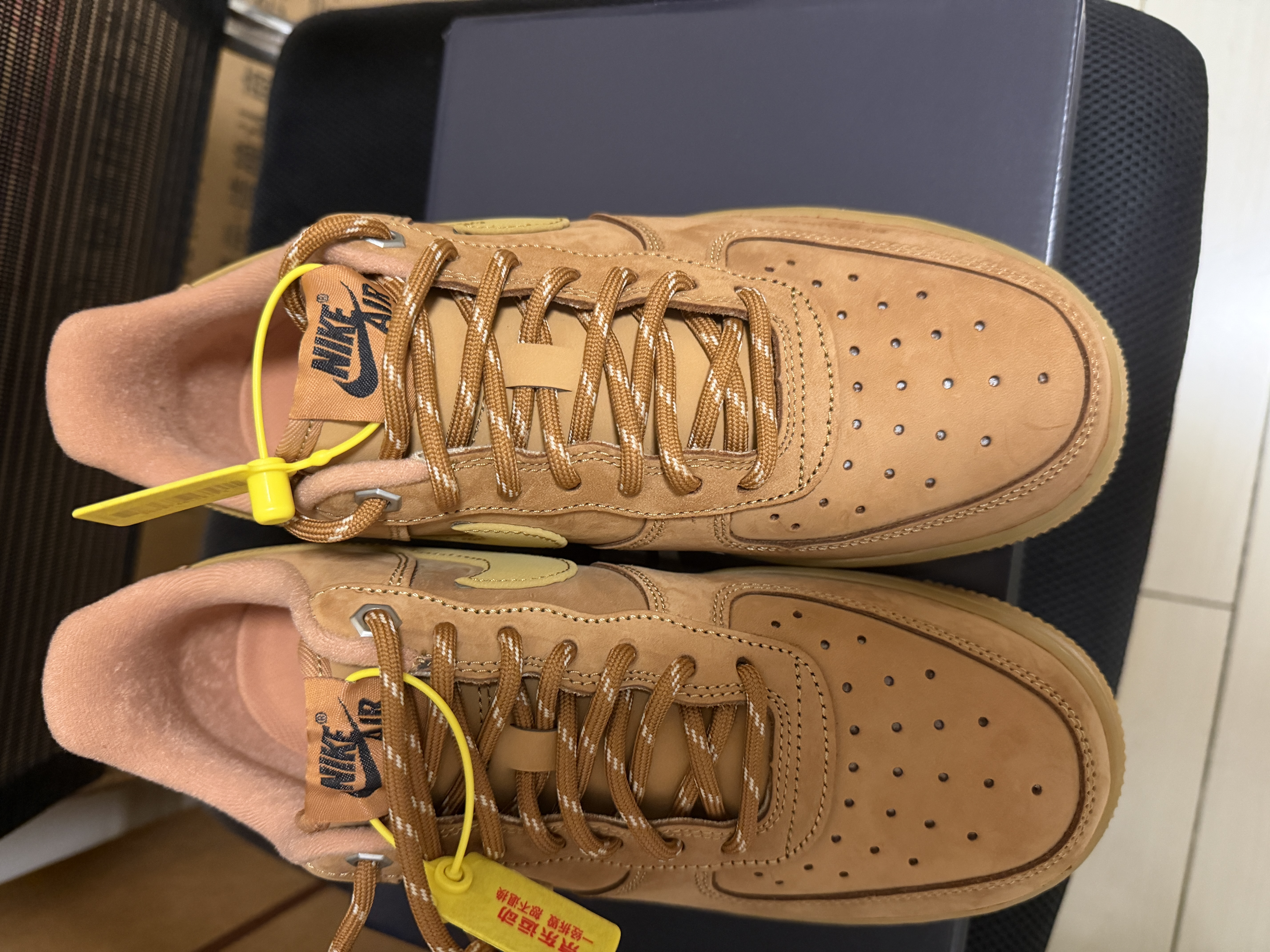耐克NIKE男空军一号AF1 运动鞋CJ9179-200小麦色40 实拍图
