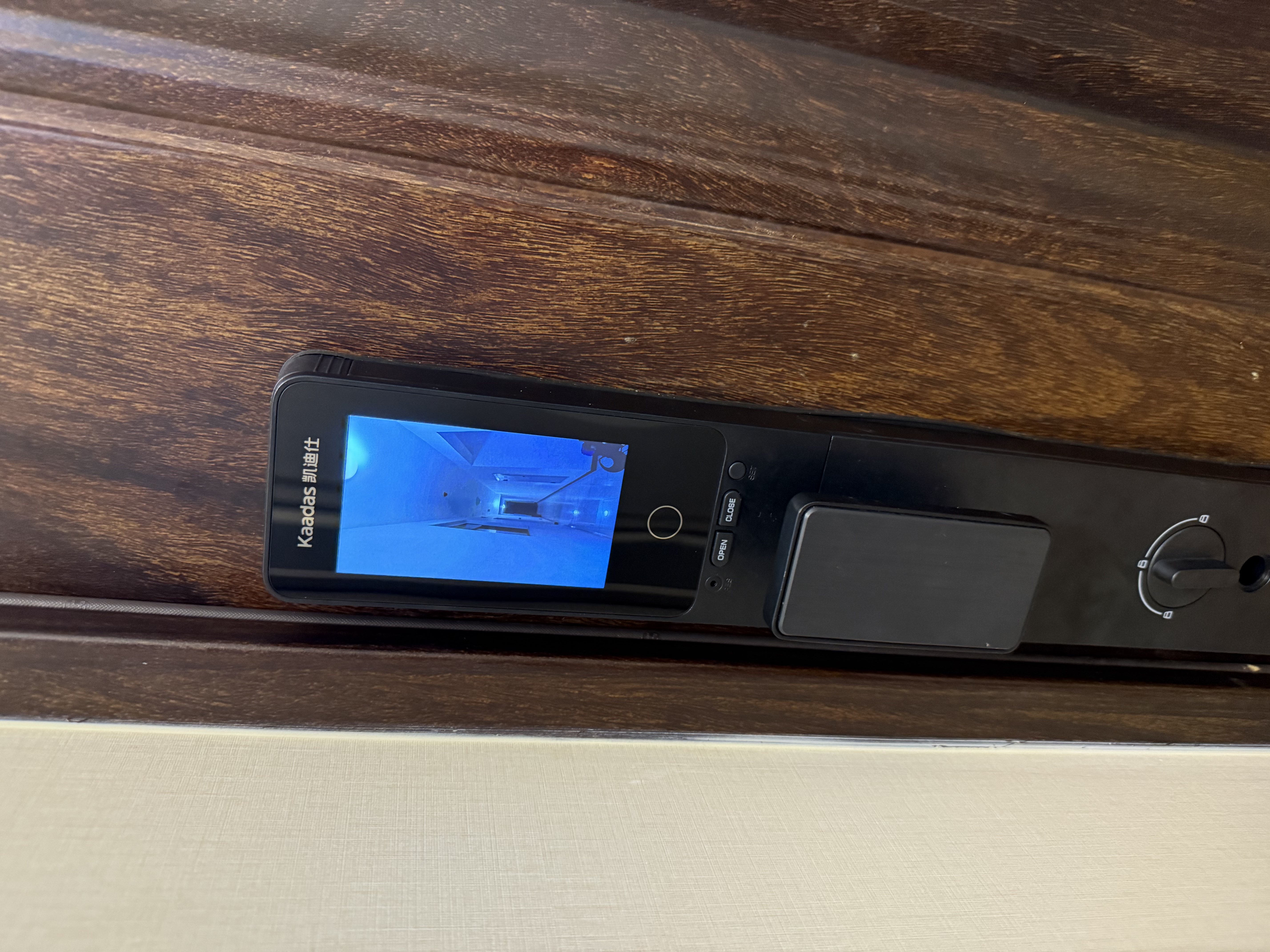 凯迪仕（KAADAS）智能门锁 AI人脸识别室内屏密码锁指纹锁电子门锁 Q3FVP V2 实拍图