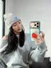 卡尔美（KELME）帽子男女秋冬季保暖户外滑雪毛线帽冷帽针织帽骑行防寒运动护耳帽 实拍图