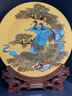 耕玉祝寿贺寿607080大寿送长辈父母老人生日退休礼物松鹤摆件 松鹤延年手绘盘-Φ36cm双面雕 实拍图