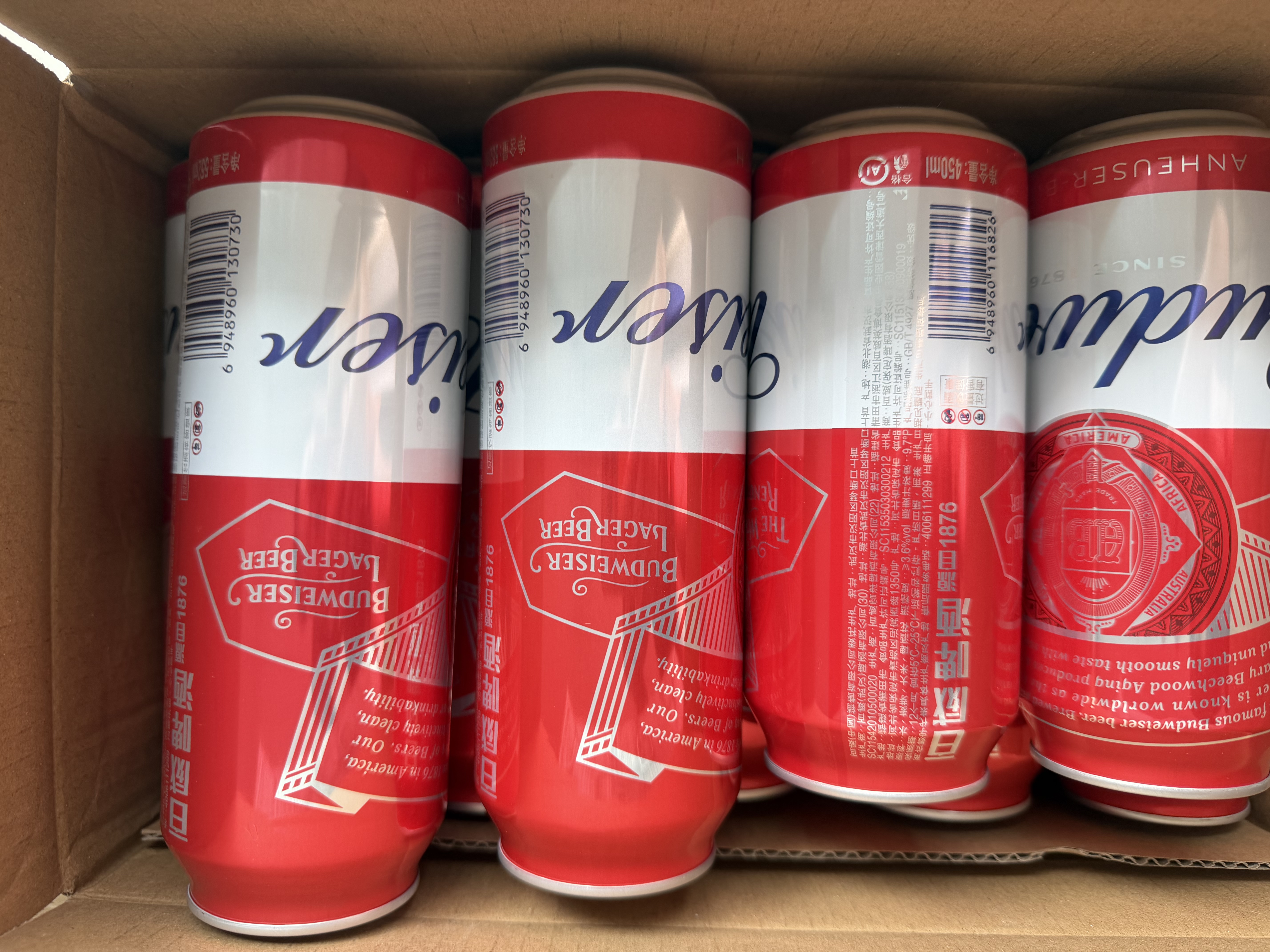 百威经典红罐啤酒552ml*12罐整箱装京东自营 实拍图
