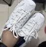 斯凯奇（Skechers）女鞋小白熊女士休闲鞋子厚底增高百搭运动软底老爹鞋女99999863 白色/海军蓝色/WNV 37 实拍图