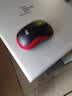 罗技（Logitech）M185鼠标 无线鼠标 办公鼠标 对称鼠标 黑色红边 带无线2.4G接收器 实拍图