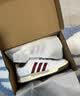 adidas ENTRAP美式校园风运动鞋少年感复古篮球风板鞋阿迪达斯   白色/红色   42.5 实拍图