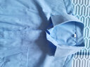 凡客诚品衬衫男商务易打理纯色西服正装衬衣男士白衬衫 短-蓝斜纹 38 卡码建议拍大一码 实拍图