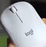 罗技（Logitech）M221 轻音鼠标 无线鼠标 办公鼠标 对称鼠标 带无线微型接收器 米白色 实拍图