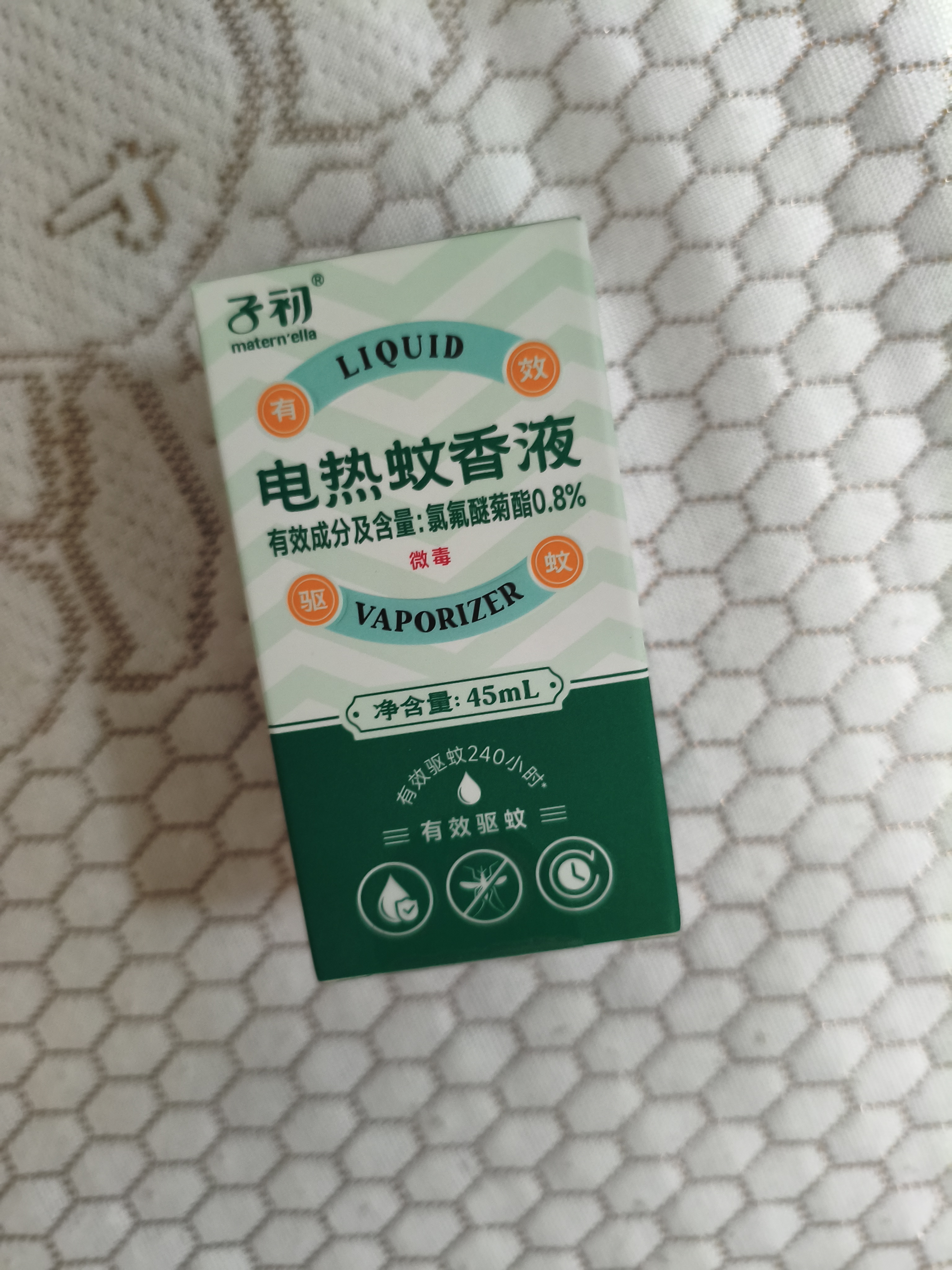 子初电蚊香液45mlx5瓶(不含器)补充液驱蚊水无香型驱蚊液基孔肯雅热 实拍图