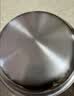 美厨（MAXCOOK）316L不锈钢盘碟 盆碟24cm 加厚加宽加深耐摔 MCWA1755 实拍图