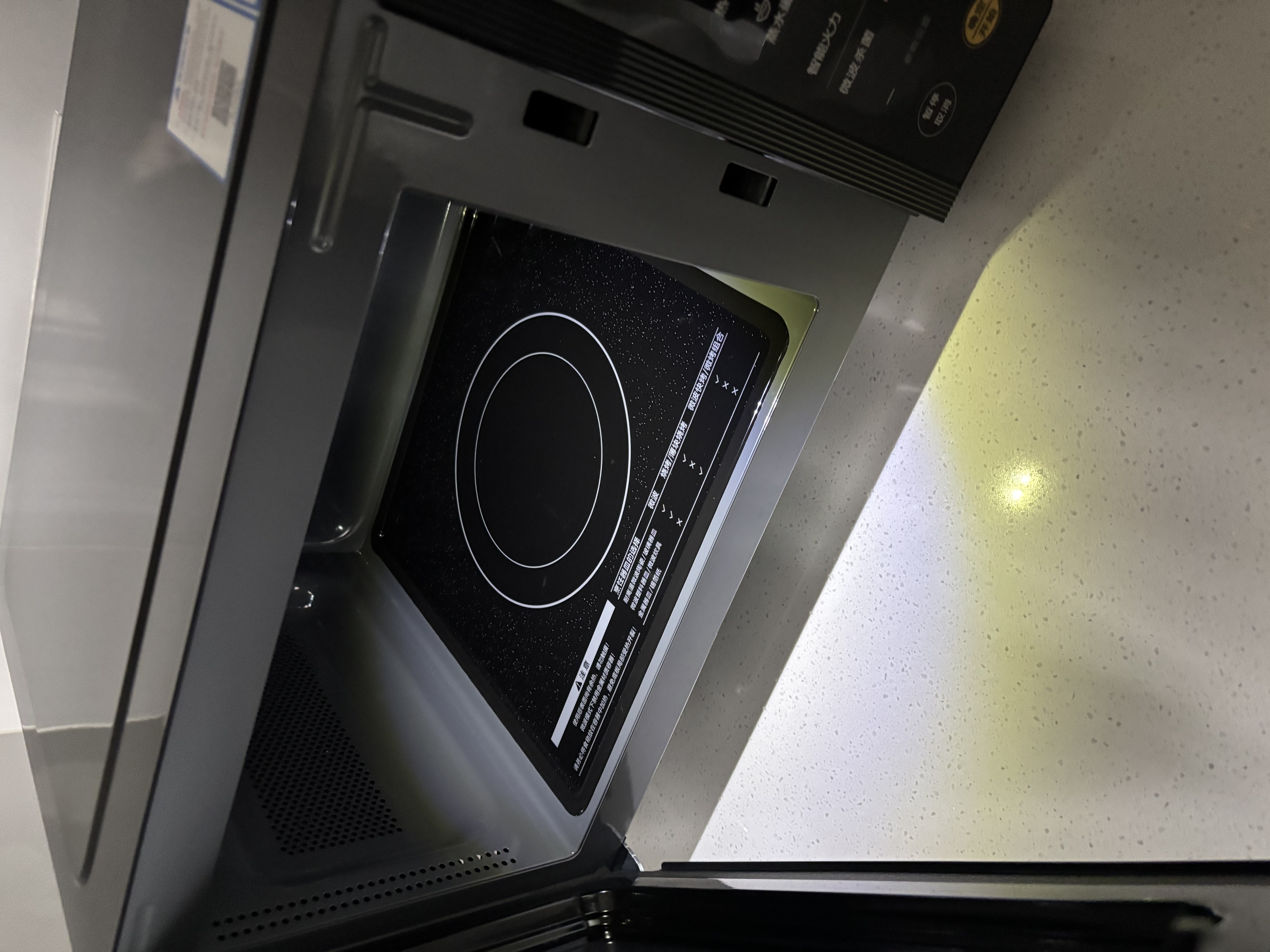 美的（Midea）家用变频微波炉平板式易清洁800W微波速热智能菜单钻石背板加热20L小型一级能效 实拍图