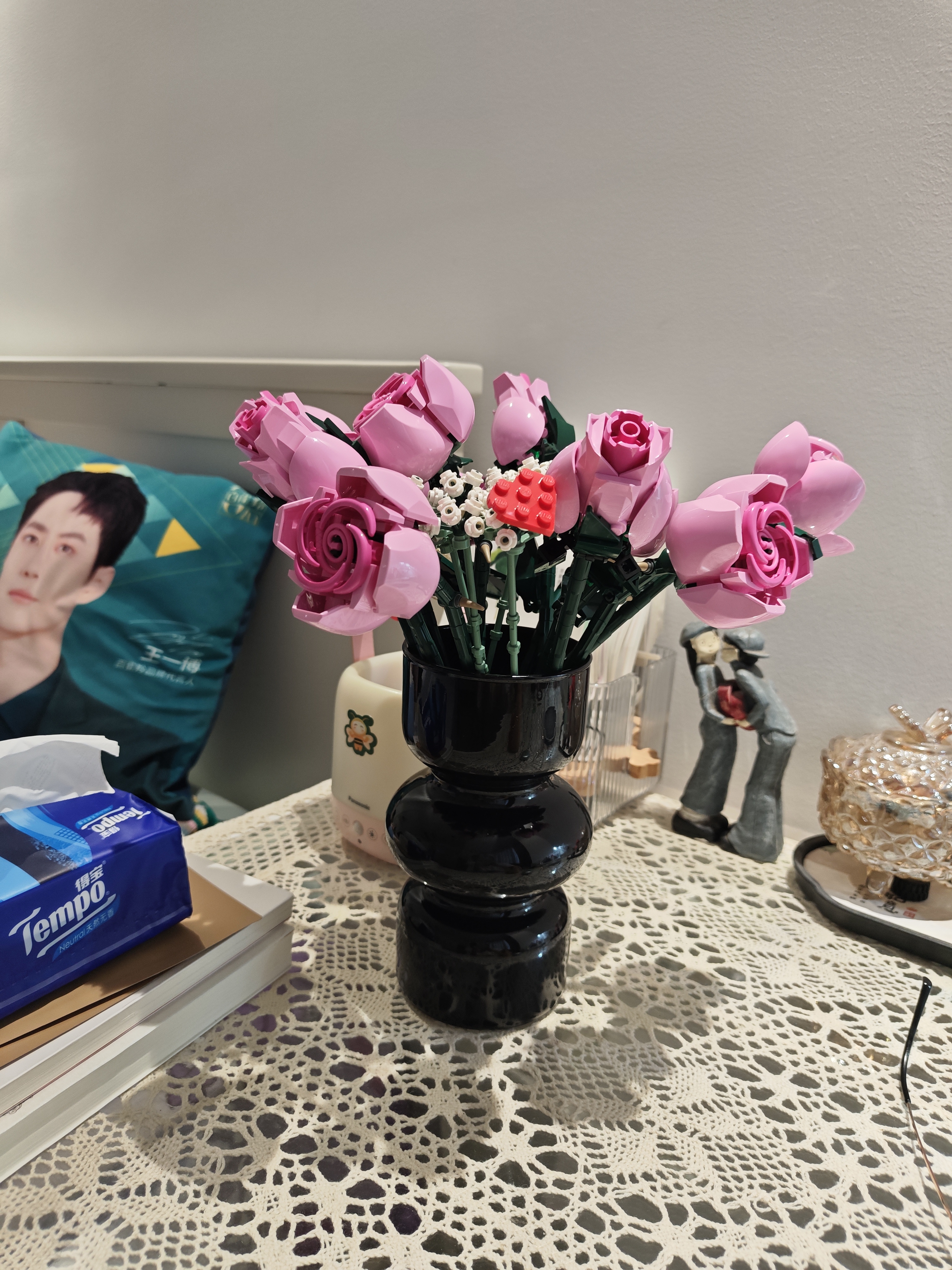 乐高（LEGO）积木10374 心动的信号同款粉玫瑰花束男女孩玩具生日礼物赠礼袋 实拍图