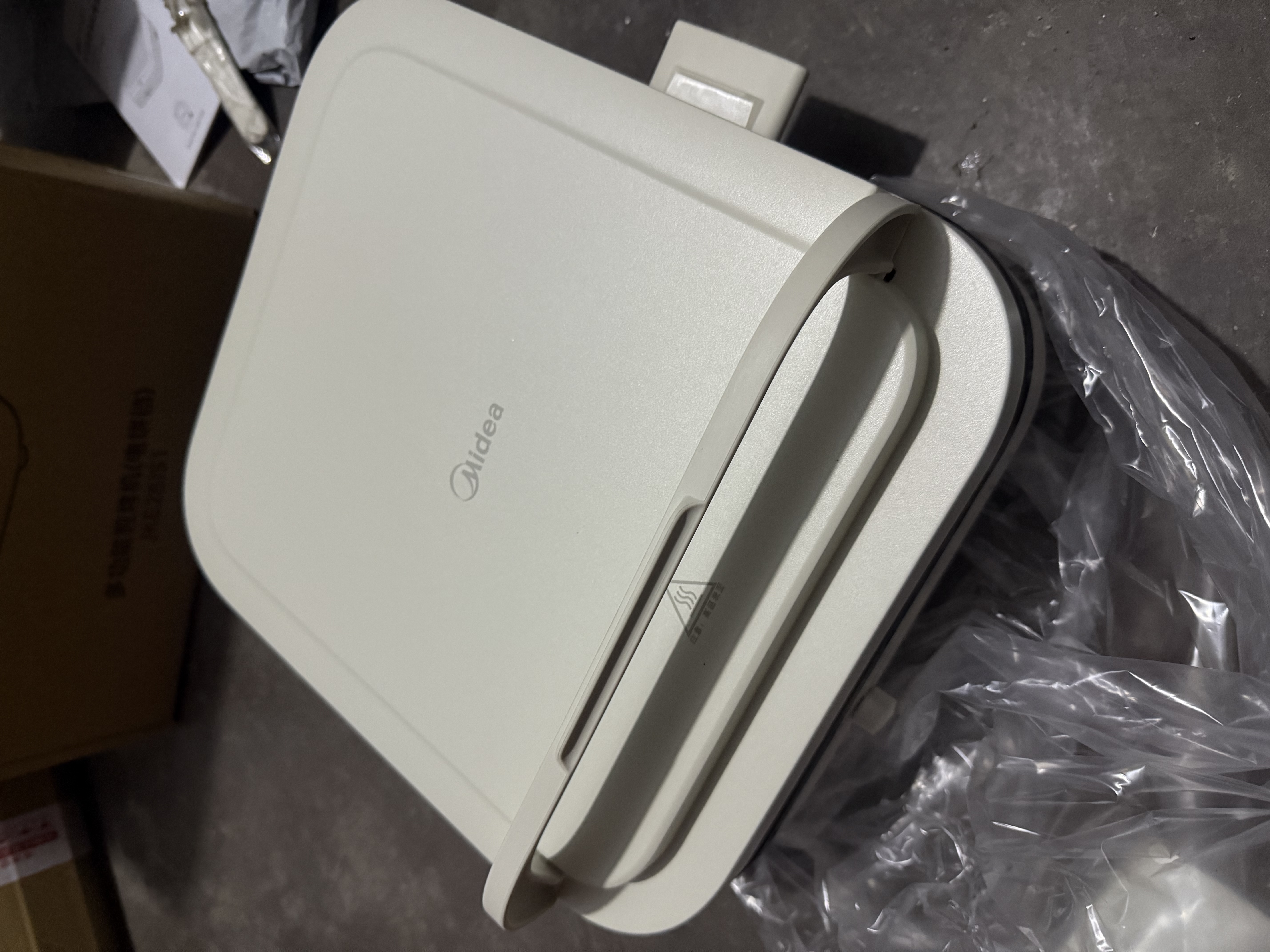 美的（Midea）电饼铛家用下盘可拆洗大火力三明治早餐机煎烤锅 方形双面加热加深大尺寸升级蒸汽烙饼烤肉锅28J51 实拍图