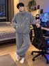 雪中飞珊瑚绒睡衣男士秋冬季2026年新款加绒加厚法兰绒家居服套装可外穿 NSJLY-KS17青瓦灰雪花绒K字标男 【柔软抗静电】 L -170/88A 【建议100-130斤】 实拍图