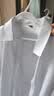 南极人衬衫男 纯色长袖商务衬衫男士棉质舒适衬衣外套修身白衬衫男4XL 实拍图